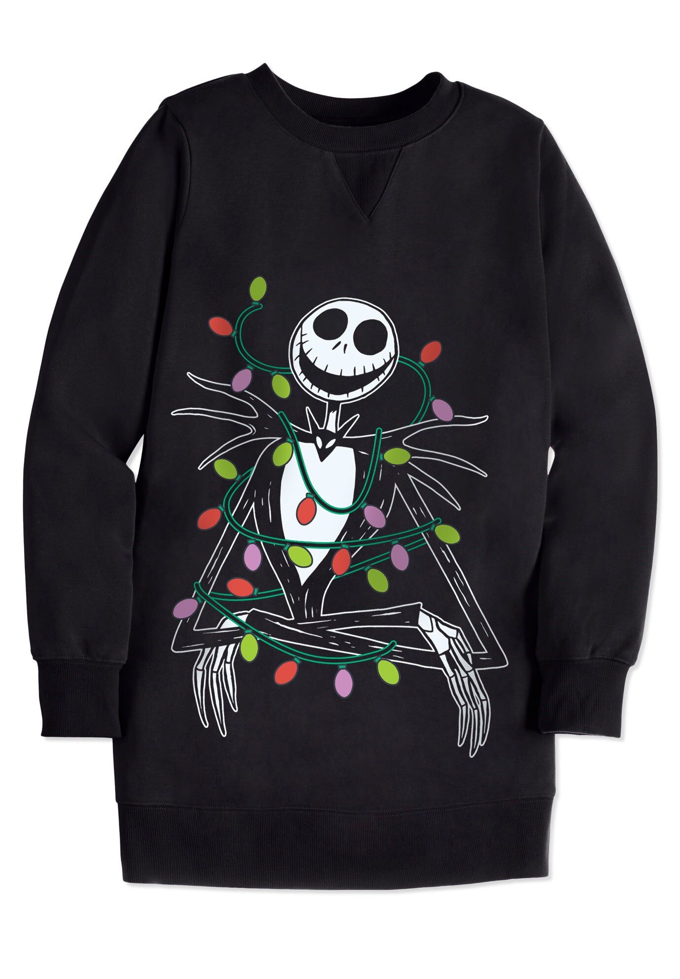 Disney Jack Skellington Lights Sweatshirt, BLACK JACK SKELLINGTON LIGHTS, hi-res image number 0