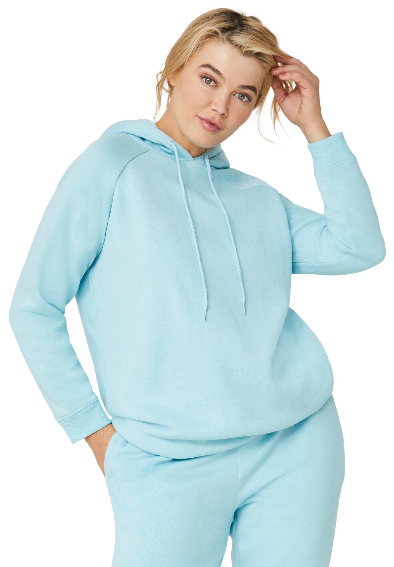 Hooded Fleece Boxy Sweatshirt