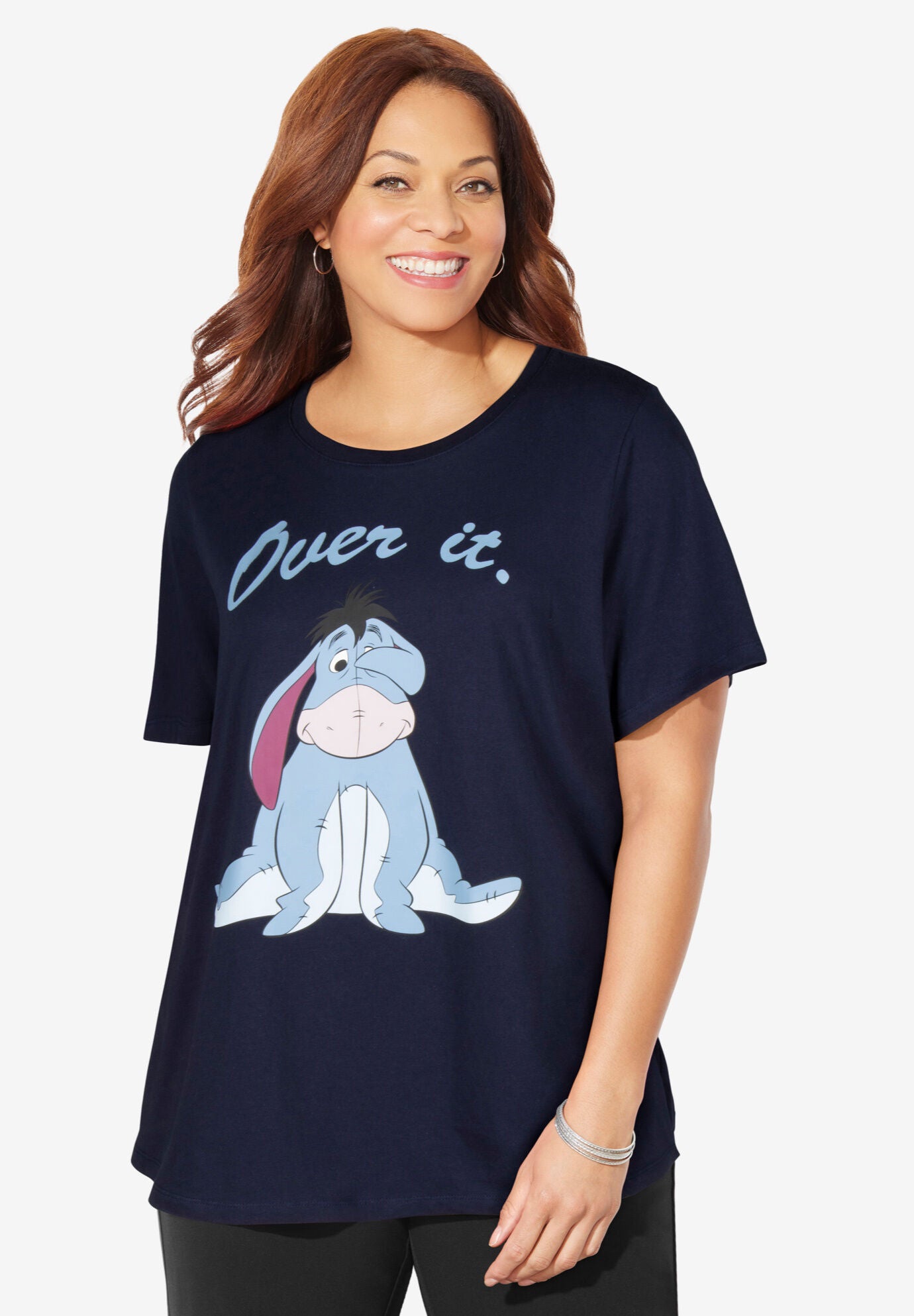 Disney Navy Eeyore Short-Sleeve Tee, NAVY EEYORE, hi-res image number 0