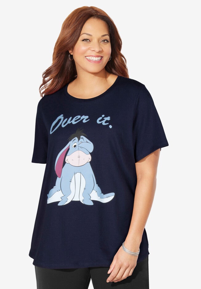Disney Navy Eeyore Short-Sleeve Tee, NAVY EEYORE, hi-res image number 0