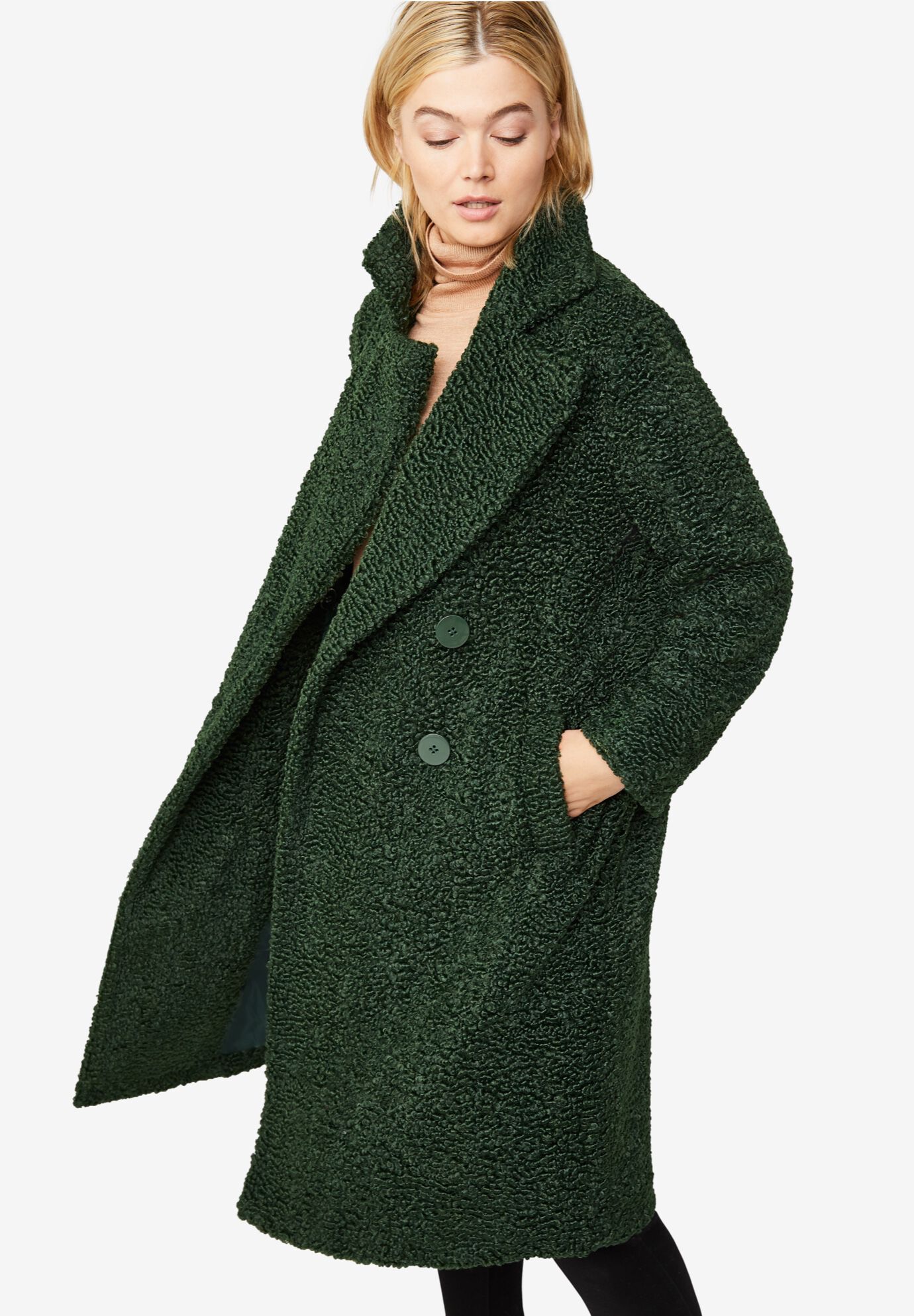 ジャケット・アウター mistreass Teddy Fleece Long Coat VMAKBUWIS Women Long Teddy Bear Jacket Coat Winter Thick