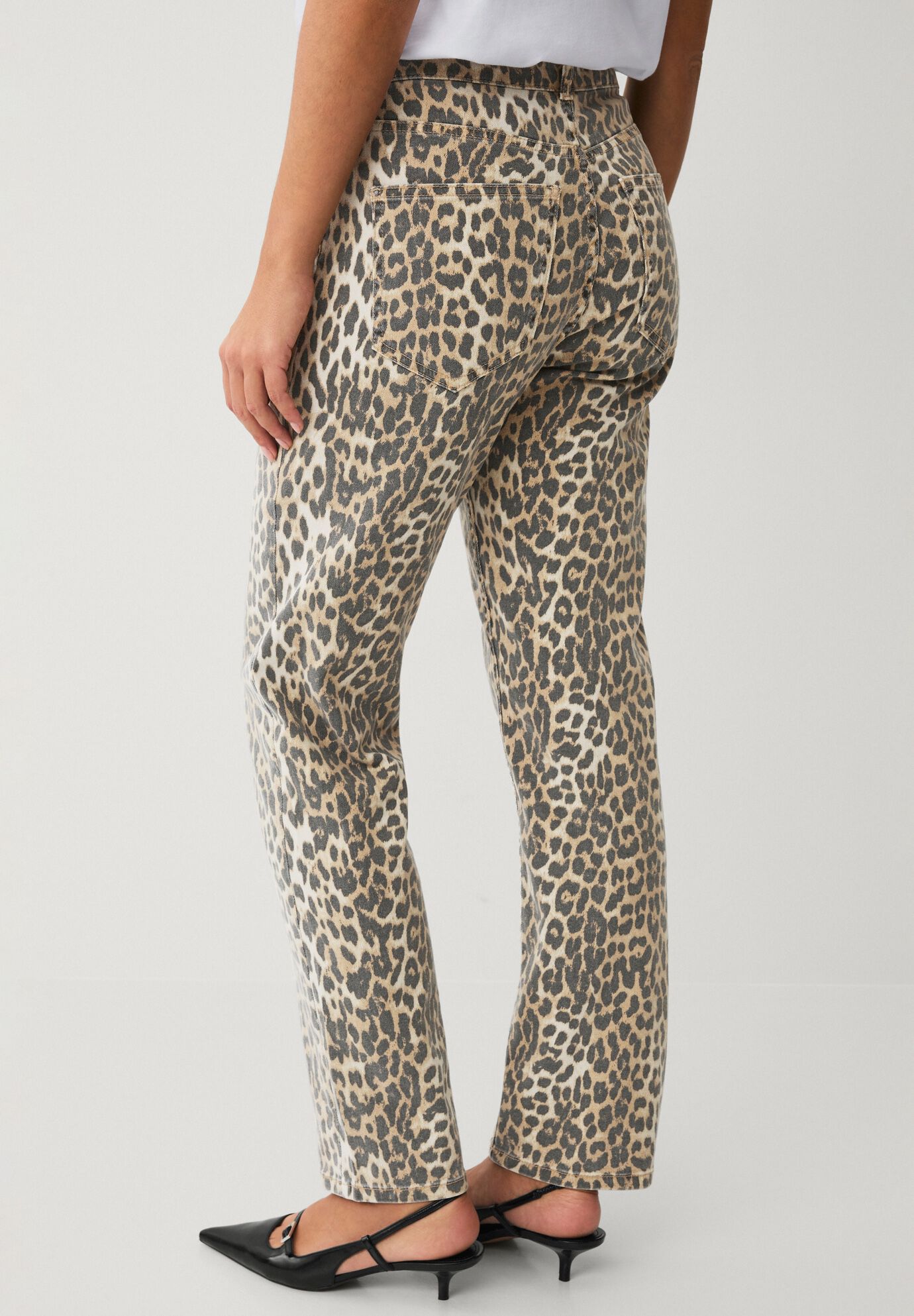 ANIMAL RELAXED STRAIGHT LEG JEAN, LEOPARD, on-hover image number 1