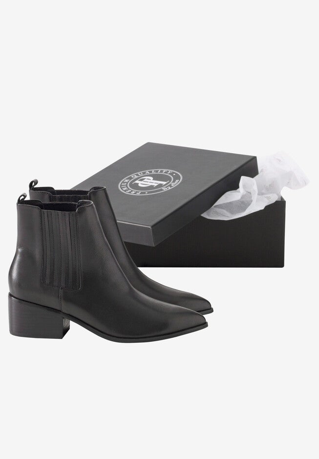 Leather Chelsea Bootie, , alternate image number 5