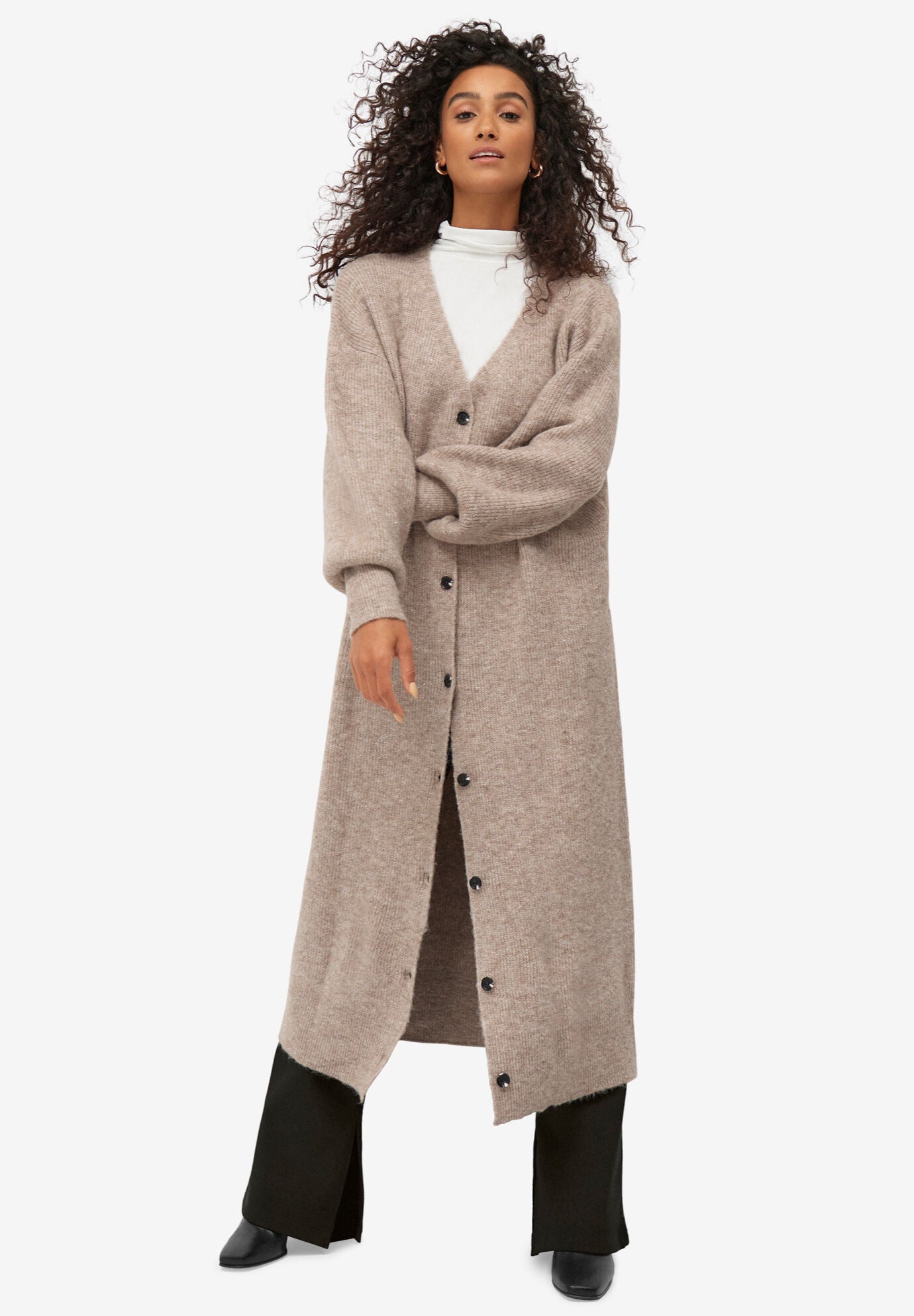 Button Front Duster Cardigan