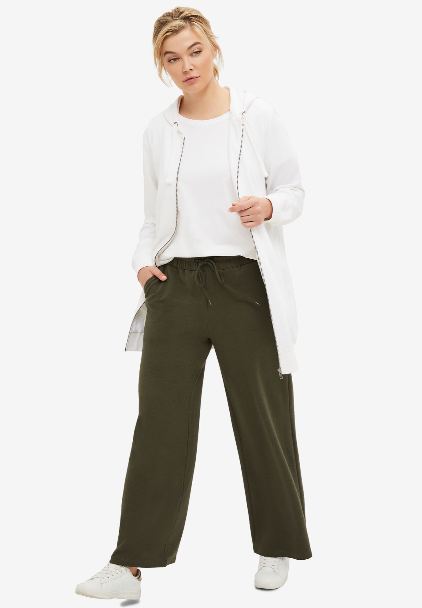 French terry cinched hem joggers 2025