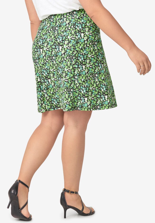 Print A-Line Skirt, , on-hover image number 1