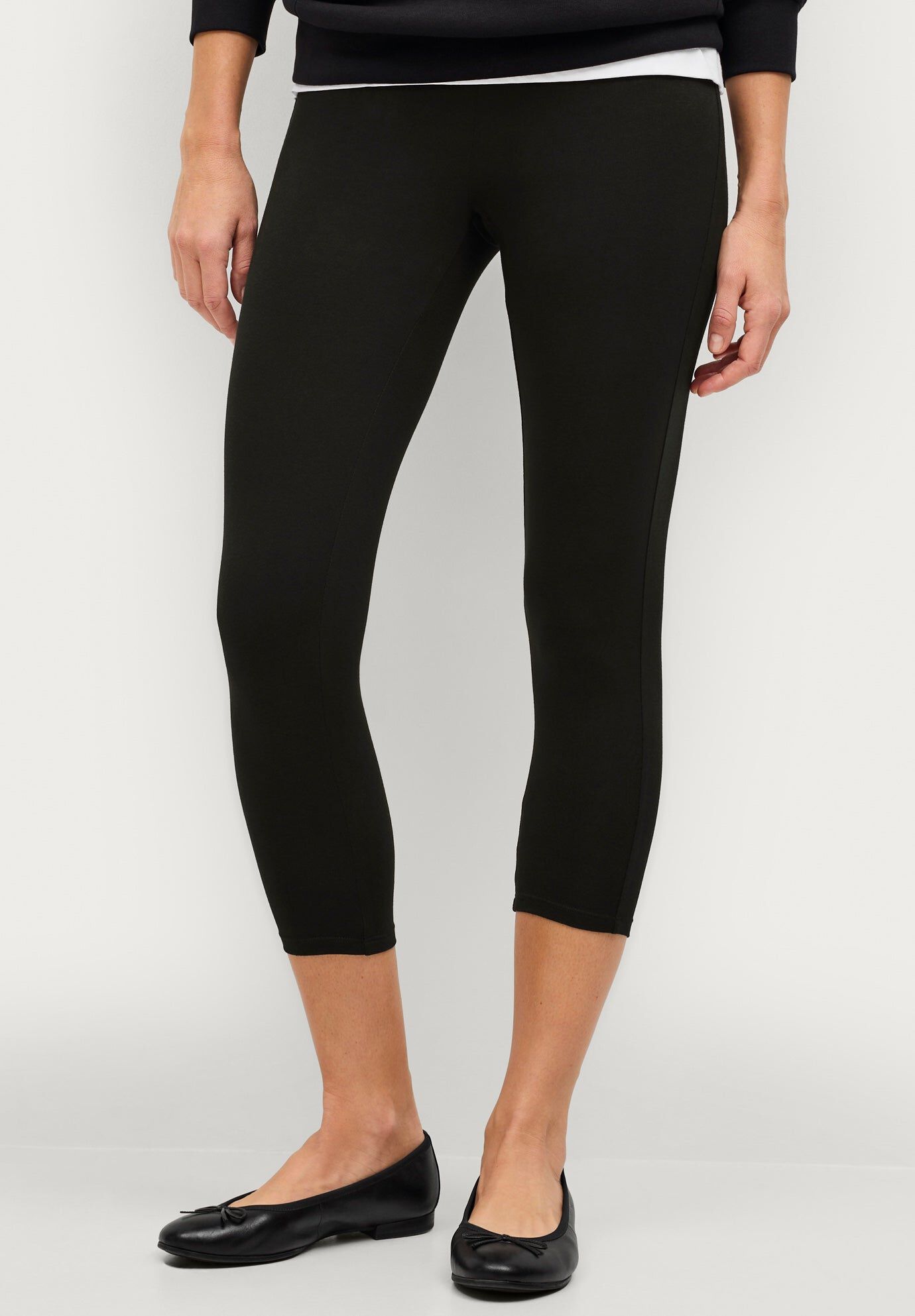 Cotton Spandex Capri Length Leggings