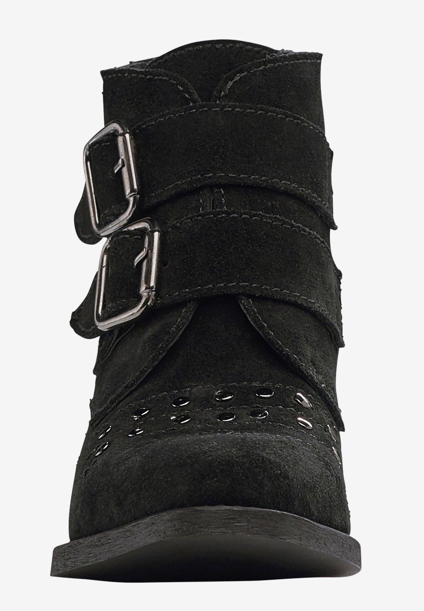 Two Buckle Suede Bootie, , alternate image number 2