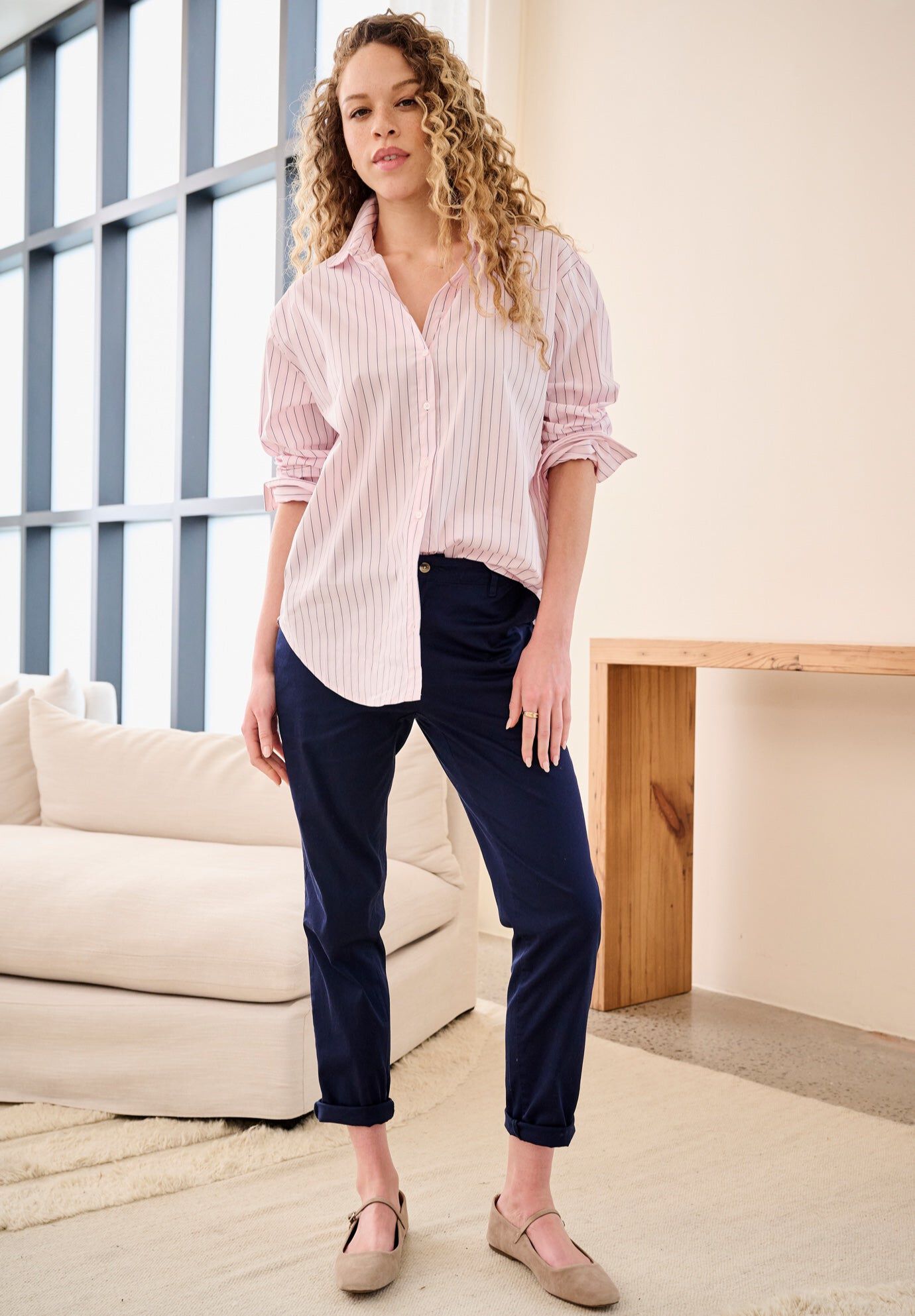 Stretch Chino Mid-rise Modern Slim Straight Pants