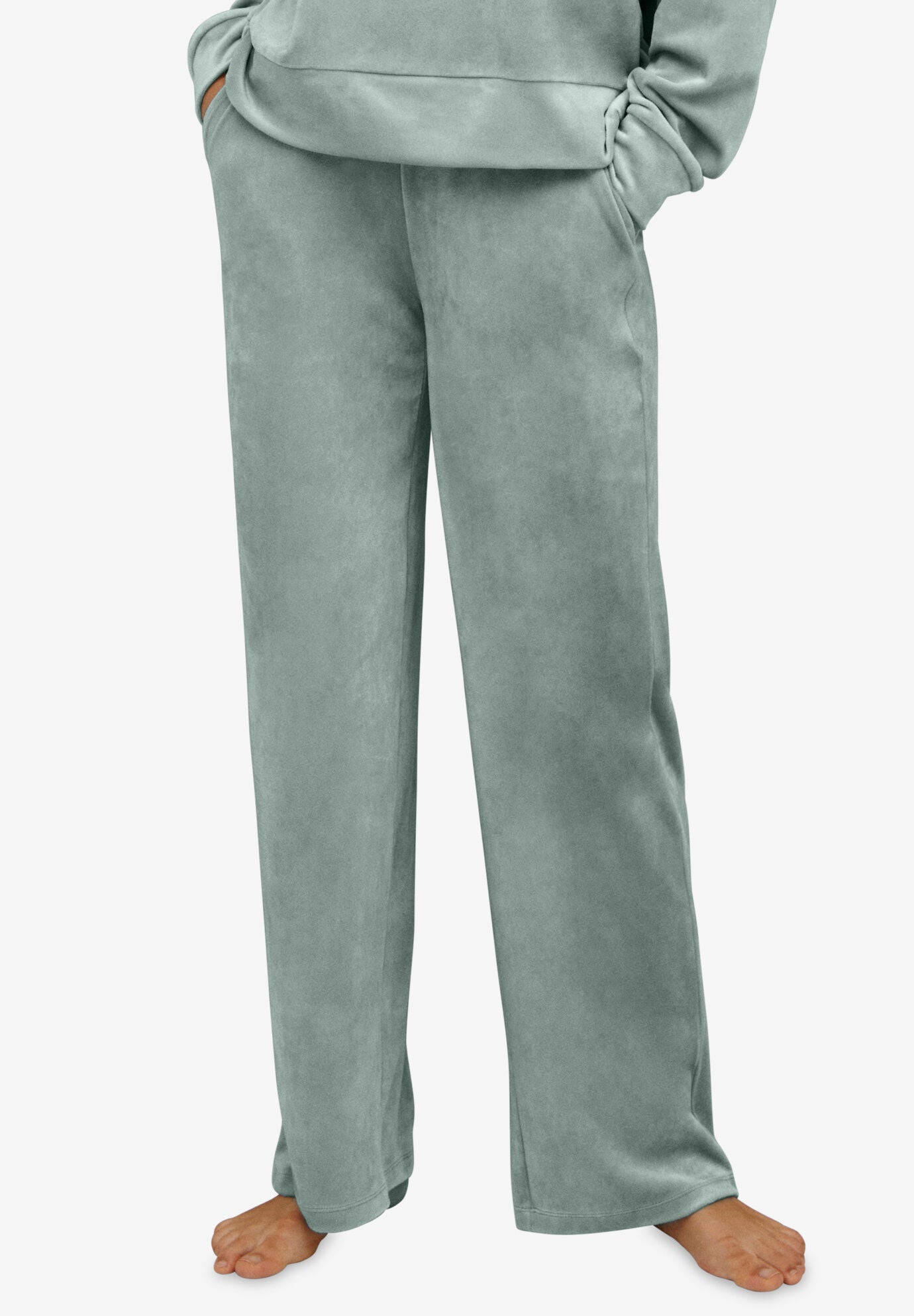 Wide leg velour lounge pants new arrivals