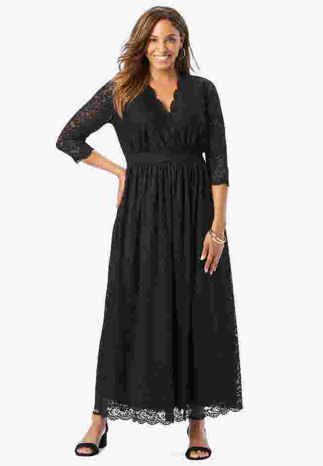Stretch Lace Maxi Dress image number 0