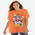 Disney Short Sleeve Crew Tee Orange Halloween Disney image number null