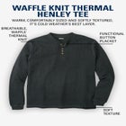 Waffle-Knit Thermal Henley Tee image number 4
