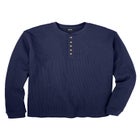 Waffle-Knit Thermal Henley Tee image number 0