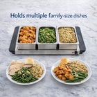 2-in-1 Triple Buffet Server & Warming Tray  image number 6