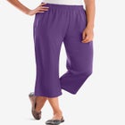 7-Day Elastic-Waist Stretchy Knit Capri image number 0