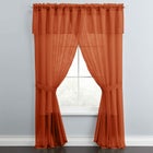 BH Studio Sheer Voile 5-Pc. One-Rod Curtain Set image number 0