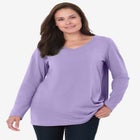 Perfect Long-Sleeve V-Neck Tee image number 5