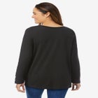 Perfect Long-Sleeve V-Neck Tee image number 1