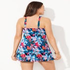 High Neck Wrap Swimdress image number null