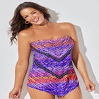 Longer Length Scarf Bandeau Tankini Top image number 0