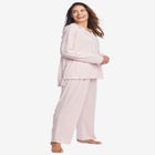Hooded Marled Jersey Top image number null