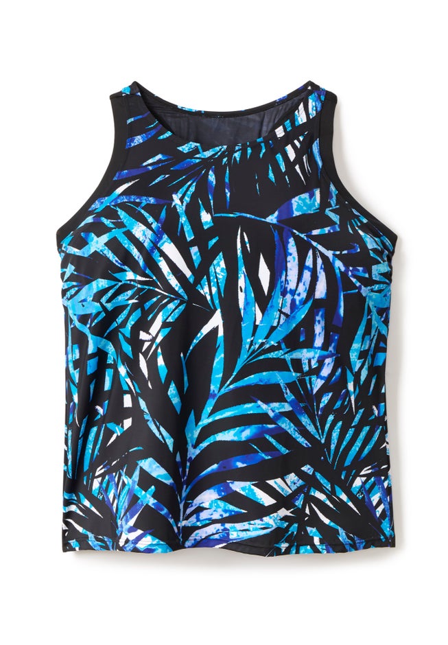 Longer-Length Racerback Tankini Top image number 4