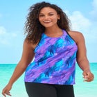 Longer-Length Racerback Tankini Top image number null