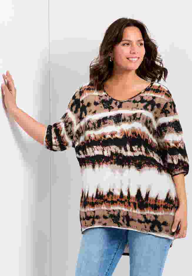 Leila Foil Print Top image number 0