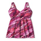 Loop-Strap V-Neck Tummy Control Two-Piece Swim Dress image number null