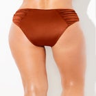 Shimmer Side Ruched Swim Brief image number 1