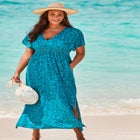 Pack & Go Wrinkle-Resistant Maxi Cover Up Dress image number null