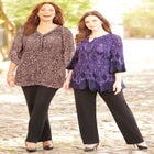 Bejeweled Pleated Blouse image number 1
