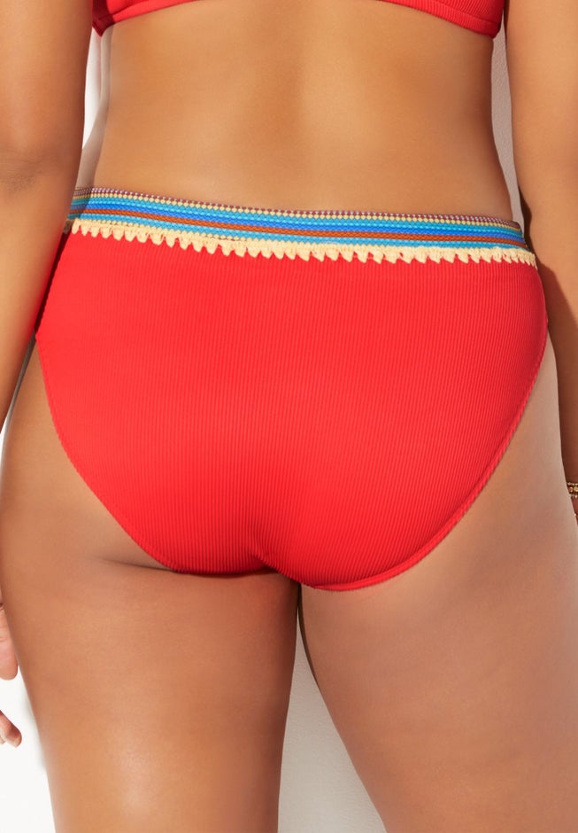 Mentor Ribbed High Waist Bikini Bottom image number 1