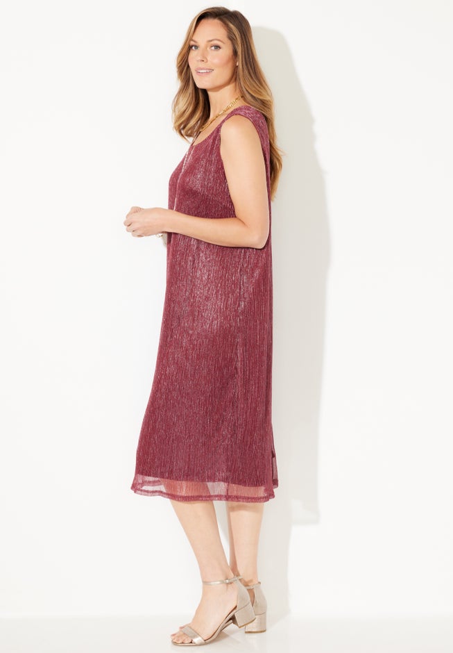 Shimmer Crinkle Duet Dress image number 2