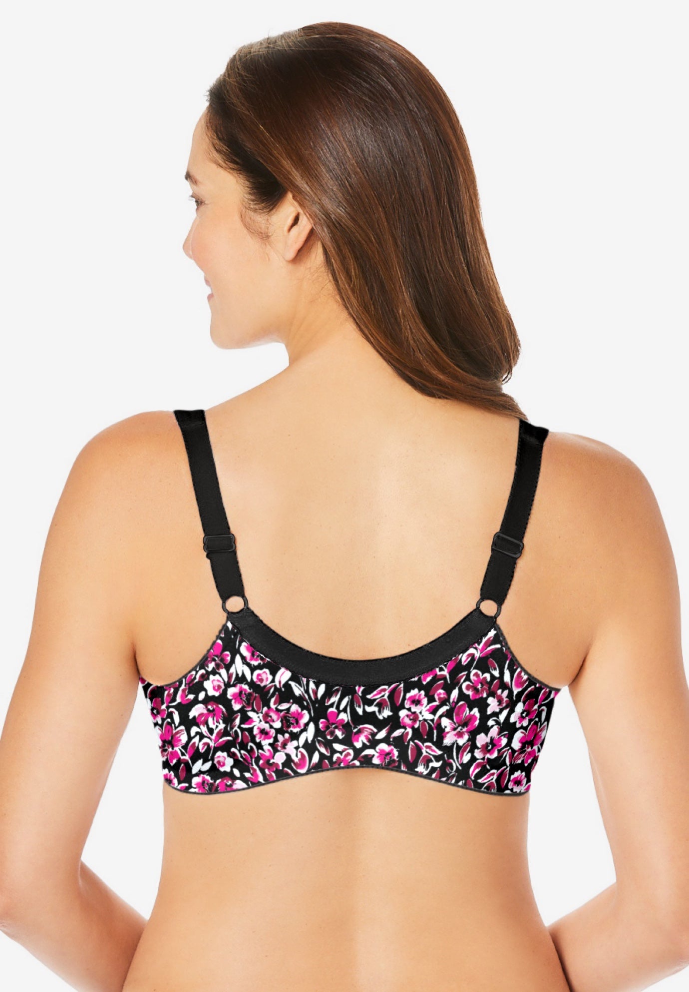 Comfort Choice&reg; 3-Pack Front-Close Cotton Wireless Bra image number 1