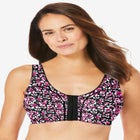 Comfort Choice&reg; 3-Pack Front-Close Cotton Wireless Bra image number null