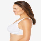 3-Pack Front-Close Cotton Wireless Bra image number null