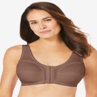 3-Pack Front-Close Cotton Wireless Bra image number null