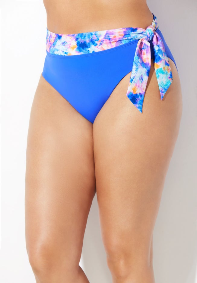 Shirred High Waist Bikini Bottom image number 2