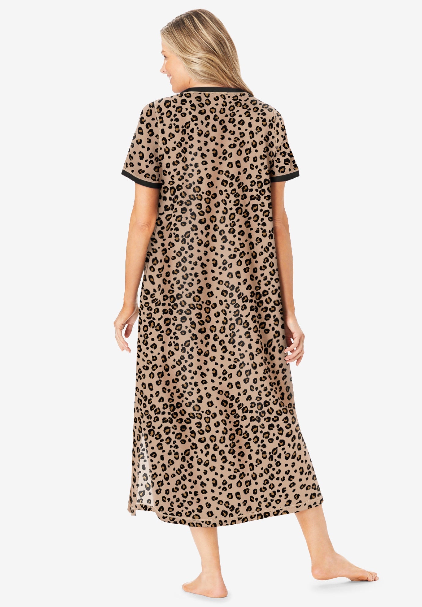 Long Henley Sleepshirt image number 1