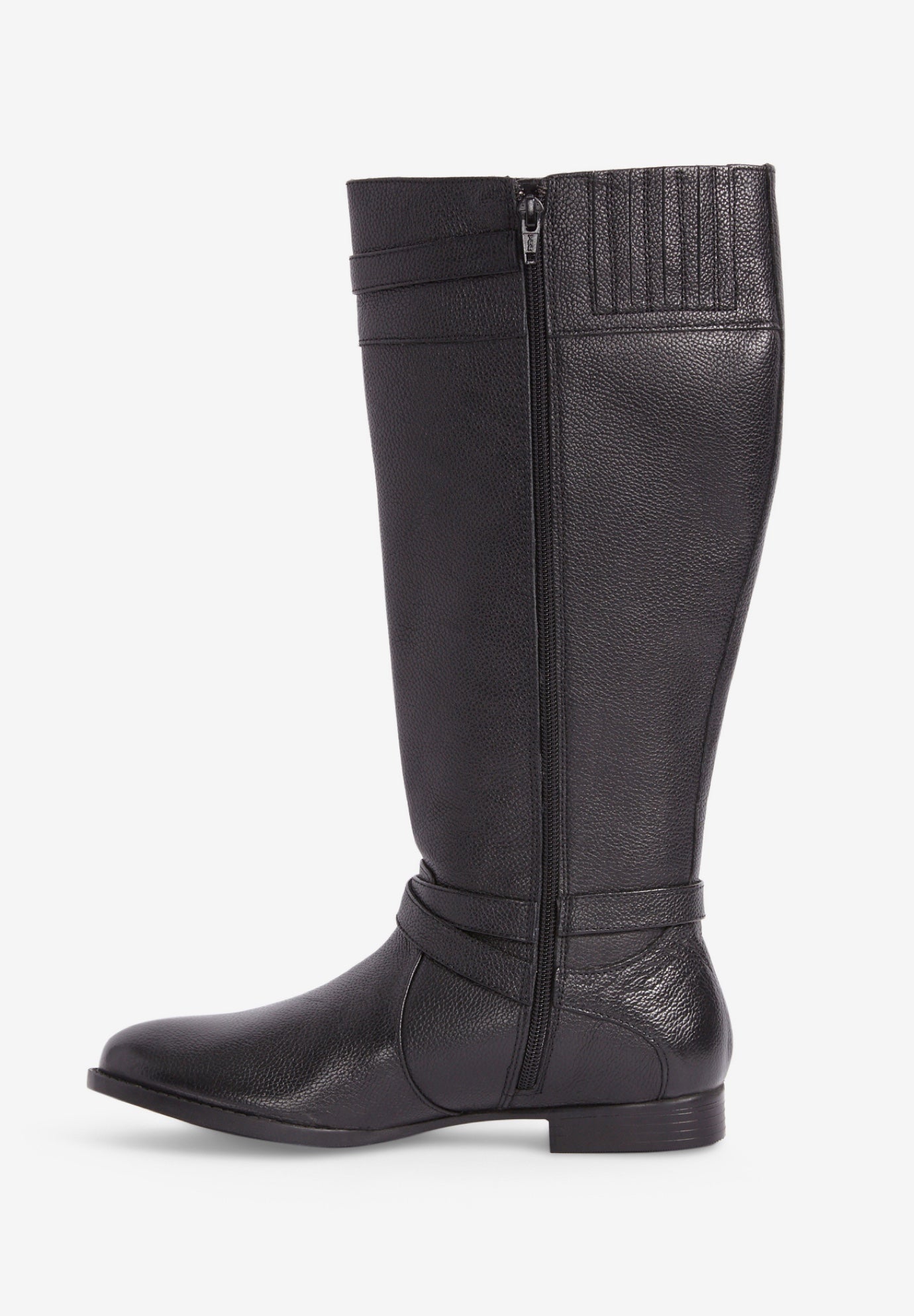 The Janis Tall Wide Calf Leather Boot By Comfortview image number 3