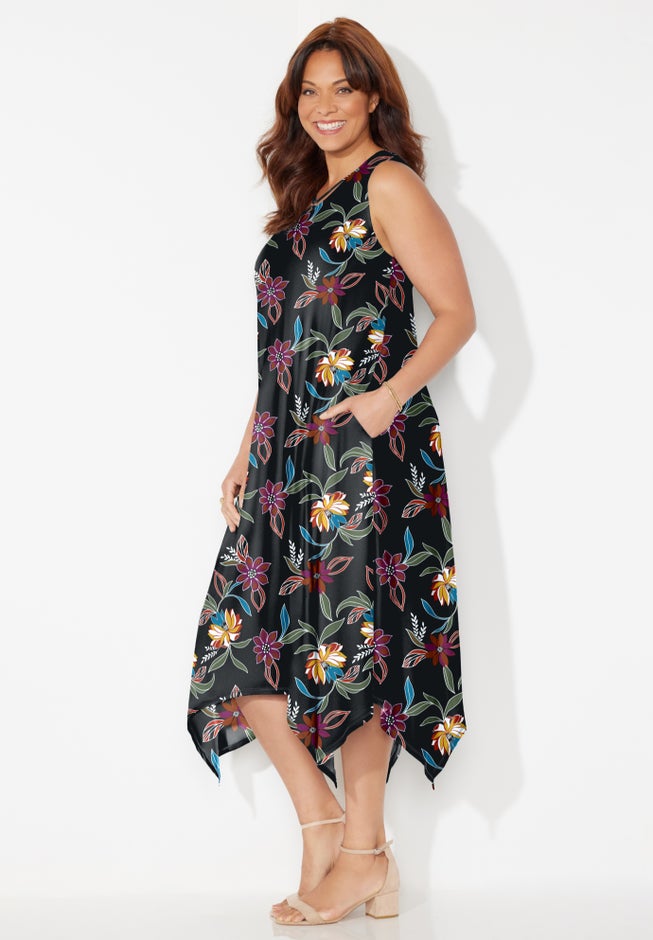 AnyWear Reversible Crisscross V-Neck Maxi Dress image number 2