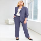 Stretch Crepe Single-Breasted Pantsuit image number null