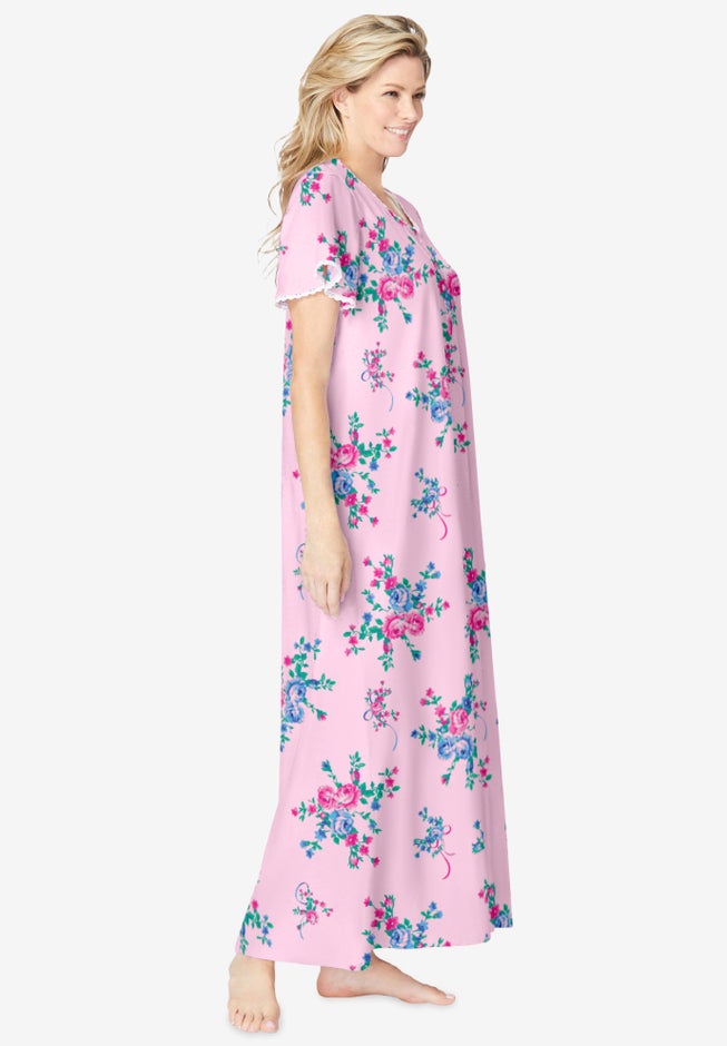 Long Pintuck Knit Gown image number 2