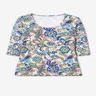 Stretch Cotton Scoop Neck Tee image number 4