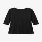 Stretch Cotton Scoop Neck Tee image number null