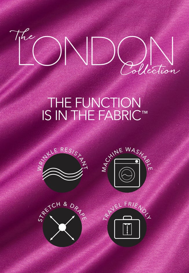 2-Piece Cowlneck Jacket Dress image number 2