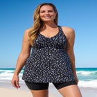 Longer Length Braided Tankini Top image number 0