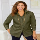 Stretch Poplin Shirt image number null